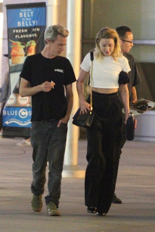 AMBER HEARD Night Out in Hollywood 08/29/2018