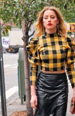 AMBER HEARD Out for Lunch in New York 09/11/2018
