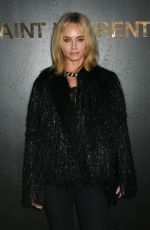 AMBER VALLETTA at Saint Laurent Show at Paris Fashion Week 09/25/2018