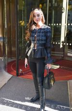 AMY JACKSON Arrives at Royal Monceau Hotel in Paris 09/26/2018