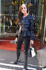 AMY JACKSON Arrives at Royal Monceau Hotel in Paris 09/26/2018
