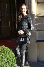 AMY JACKSON Arrives at Royal Monceau Hotel in Paris 09/26/2018