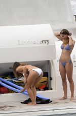 ANN-KATHRIN GOTZE and ANNA SHARYPOVA in Bikinis at a Boat in Mallorca 09/03/2018