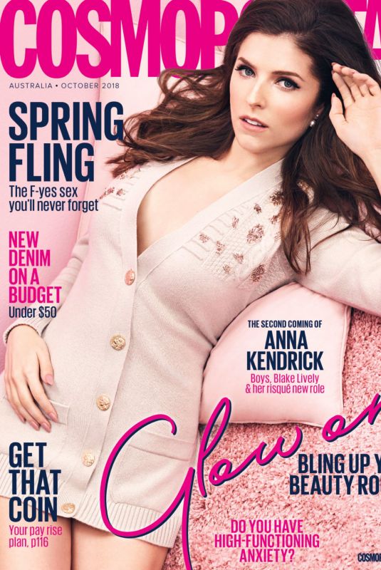 ANNA KENDRICK in Cosmopolitan Magazine, Australia October 2018 Issue