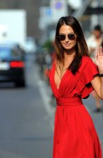 ANNA SAFRONCIK Out and About in Milan 09/19/2018