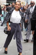 ANTONIA THOMAS Arrives at AOL Build Series in New York 09/26/2018
