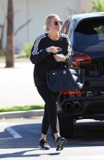 ASHLEE SIMPSON Leaves a Gym in Los Angeles 09/17/2018