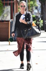 ASHLEE SIMPSON Leaves a Gym in Los Angeles 09/17/2018