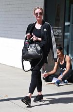 ASHLEE SIMPSON Leaves Tracy Anderson Gym in Studio City 09/26/2018