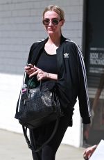 ASHLEE SIMPSON Leaves Tracy Anderson Gym in Studio City 09/26/2018