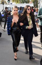 ASHLEY BENSON at Balmain Show at Paris Fashion Week 09/28/2018
