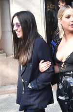 ASHLEY BENSON at Balmain Show at Paris Fashion Week 09/28/2018