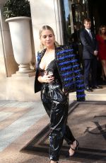 ASHLEY BENSON at Balmain Show at Paris Fashion Week 09/28/2018