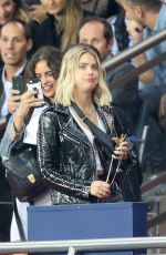 ASHLEY BENSON at PSG vs Rennes Soccer Match in Paris 09/26/2018