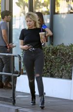ASHLEY BENSON Out for Coffee in West Hollywood 09/18/2018