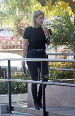 ASHLEY BENSON Out for Coffee in West Hollywood 09/18/2018