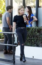 ASHLEY BENSON Out for Coffee in West Hollywood 09/18/2018