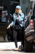 ASHLEY TISDALE at a Nail Salon in Studio City 09/22/2018