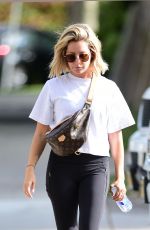 ASHLEY TISDALE Heading to a Gym in Los Angeles 08/30/2018