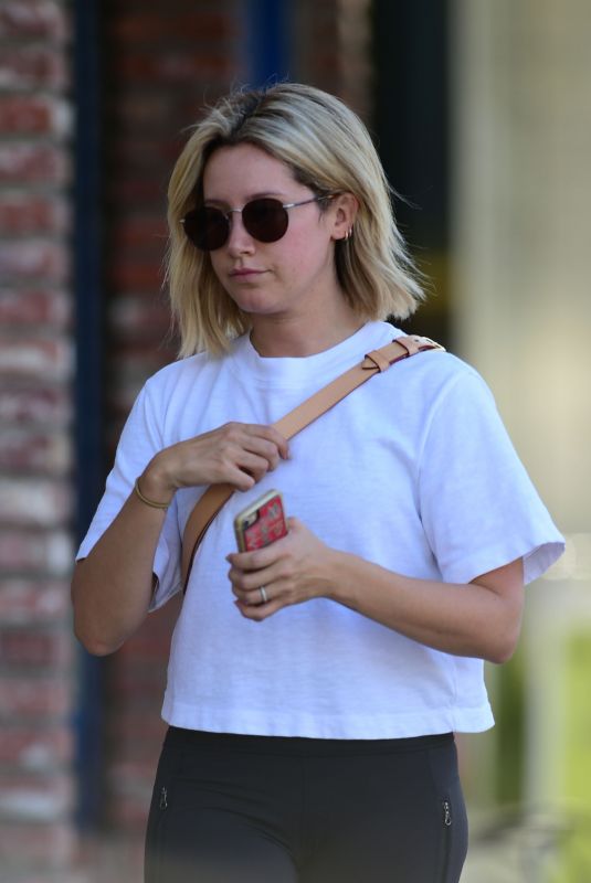 ASHLEY TISDALE Heading to a Gym in Los Angeles 08/30/2018