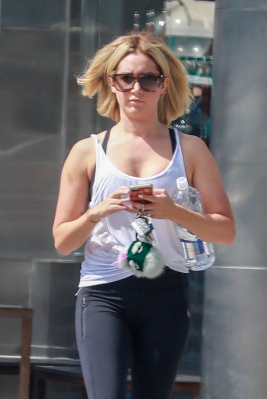 ASHLEY TISDALE Leaves a Gym in Los Angeles 09/28/2018