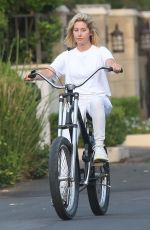 ASHLEY TISDALE Riding a Bike Out in Toluca Lake 09/05/2018