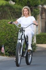 ASHLEY TISDALE Riding a Bike Out in Toluca Lake 09/05/2018
