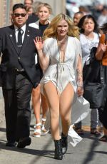AVRIL LAVIGNE Arrives at Jimmy Kimmel Live in Hollywood 09/12/2018