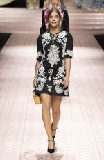 BARBARA PALVIN at Dolce & Gabbana Fashion Show in Milan 09/23/2018