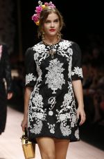 BARBARA PALVIN at Dolce & Gabbana Fashion Show in Milan 09/23/2018