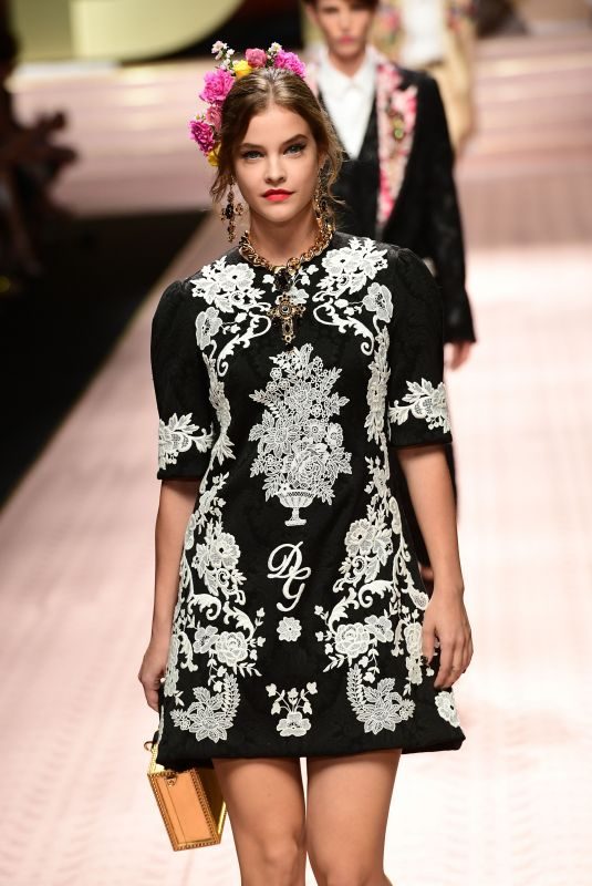 BARBARA PALVIN at Dolce & Gabbana Fashion Show in Milan 09/23/2018