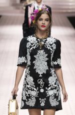 BARBARA PALVIN at Dolce & Gabbana Runway Show at Milan Fashion Week 09/23/2018