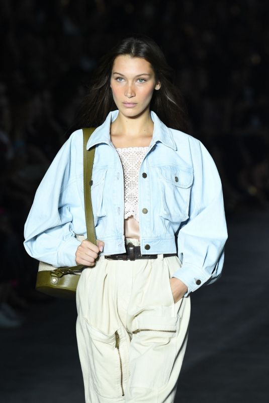 BELLA HADID at Alberta Ferretti Runway Shoe at Milan Fashion Week 09/19/2018