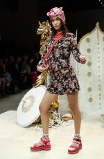BELLA HADID at Anna Sui Runway Show in New York 09/10/2018