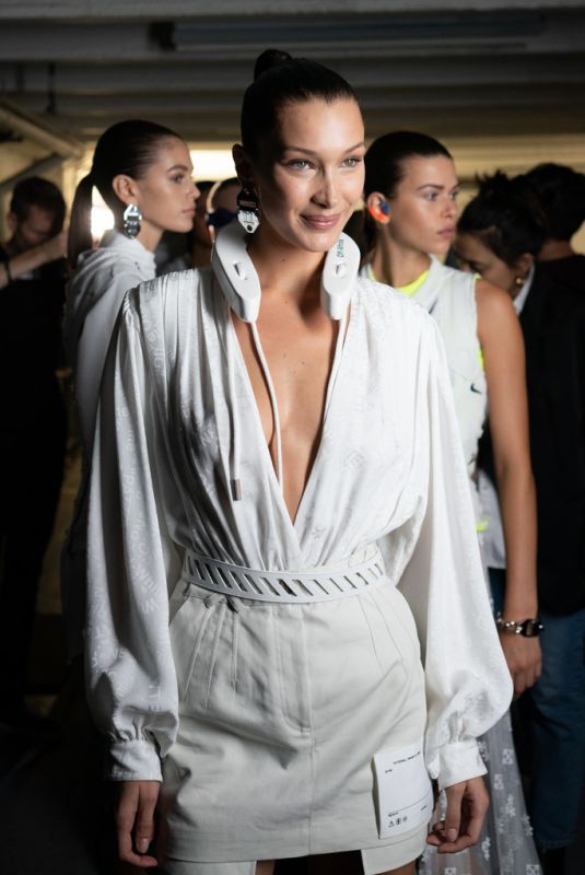 BELLA HADID at Ooff-white Show at Paris Fashion Week 09/27/2018