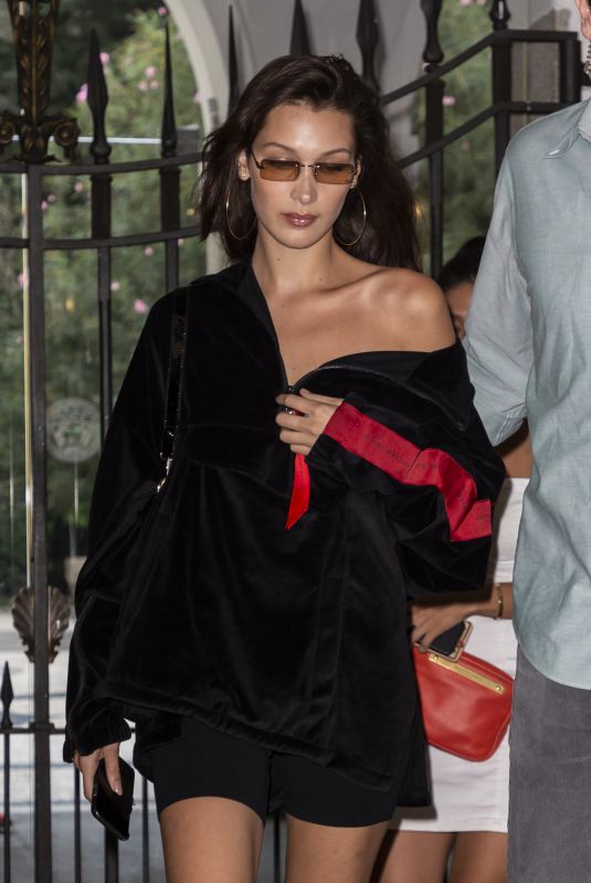 BELLA HADID Leaves Fendi Fashion Show in Milan 09/20/2018