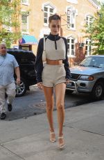 BELLA HADID Leaves Her Apartment in New York 09/05/2018