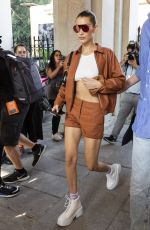 BELLA HADID Leaves Tod