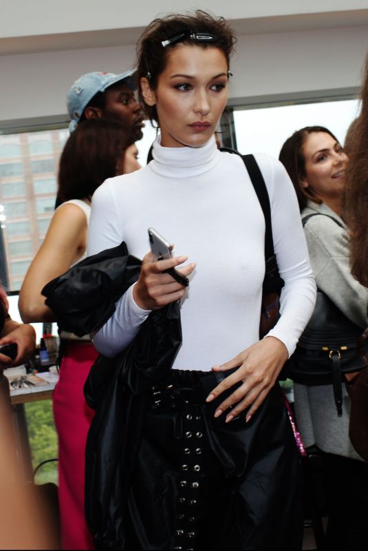 BELLA HADID on the Backstage at Prabal Gurung Fashion Show in New York 09/09/2018