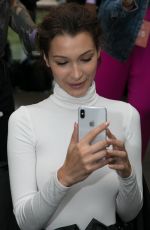 BELLA HADID on the Backstage at Prabal Gurung Show in New York 09/09/2018