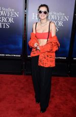 BELLA THORNE at Halloween Horror Nights Opening in Los Angeles 09/14/2018
