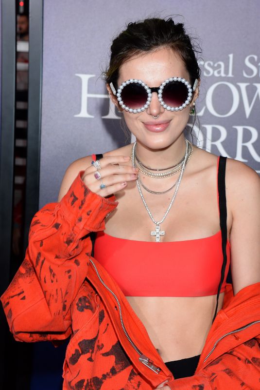 BELLA THORNE at Halloween Horror Nights Opening in Los Angeles 09/14/2018