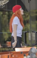 BELLA THORNE on the Set of Droppin