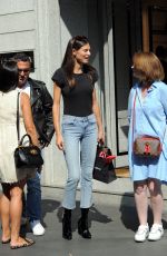BIANCA BALTI Shopping on Via Montenapoleone in Milan 09/20/2018