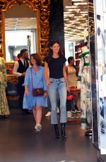 BIANCA BALTI Shopping on Via Montenapoleone in Milan 09/20/2018