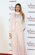 BLAKE LIVELY at A Simple Favour Premiere in London 09/14/2018