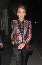 BLAKE LIVELY Night Out in London 09/18/2018