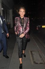 BLAKE LIVELY Night Out in London 09/18/2018