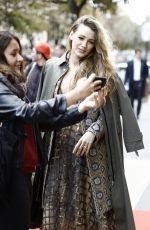 BLAKE LIVELY Out and About in Paris 09/24/2018