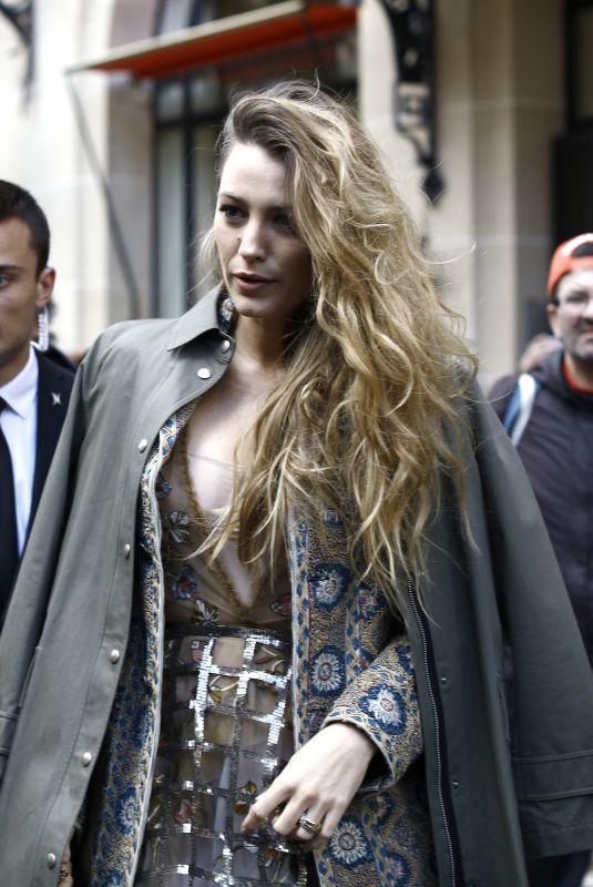 BLAKE LIVELY Out and About in Paris 09/24/2018
